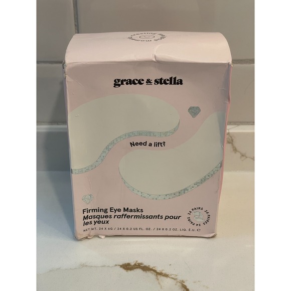 Grace & Stella Firming Eye Masks 24 Pairs Brightening De-Puff Skin Peptides New - Picture 1 of 6